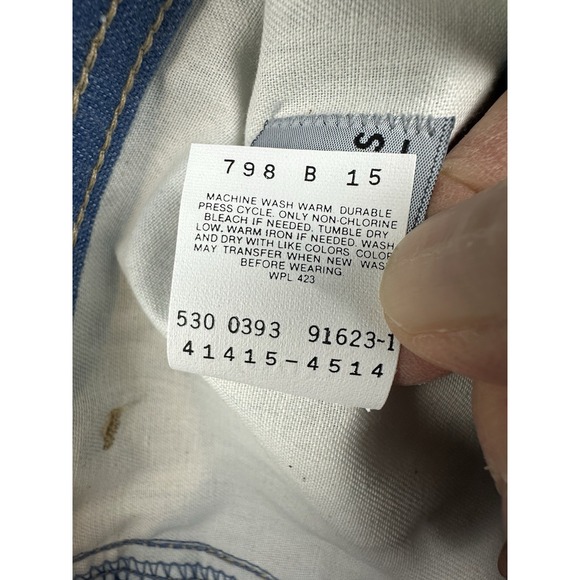 VTG 90s Levis Action Jeans Mens 46x34 (Fits 44x35) Blue Made in the USA NWT!‎ - Picture 8 of 14